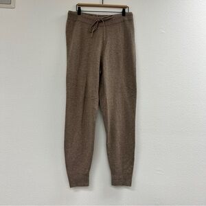 $228 NWT Dk Oatmeal Unsubscribed Cashmere Knit Lounging Lounge Pants Sz XL